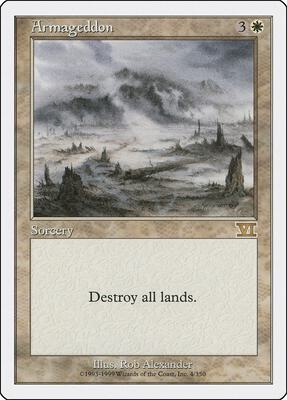 Armageddon card from Classic Sixth Edition