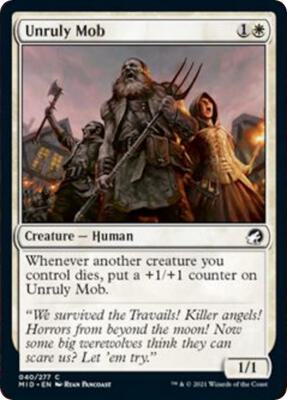 Unruly Mob card from Innistrad: Midnight Hunt