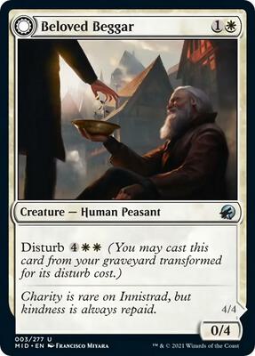 Beloved Beggar card from Innistrad: Midnight Hunt