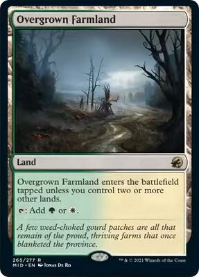 Overgrown Farmland card from Innistrad: Midnight Hunt