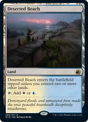 Deserted Beach card from Innistrad: Midnight Hunt