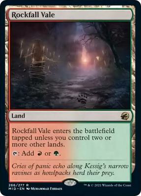 Rockfall Vale card from Innistrad: Midnight Hunt