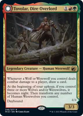 Tovolar, Dire Overlord card from Innistrad: Midnight Hunt