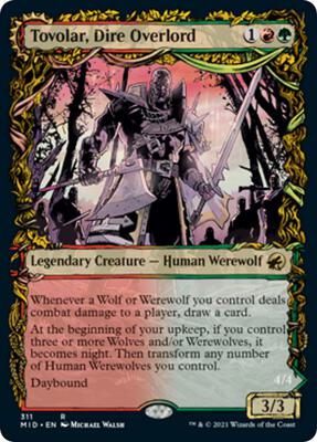 Tovolar, Dire Overlord (Showcase) card from Innistrad: Midnight Hunt