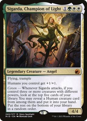 Sigarda, Champion of Light card from Innistrad: Midnight Hunt