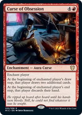 Curse of Obsession card from Commander: Innistrad: Midnight Hunt