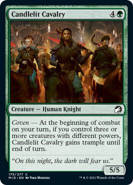 Candlelit Cavalry card from Innistrad: Midnight Hunt