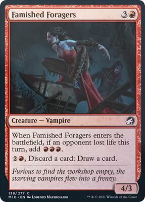 Famished Foragers card from Innistrad: Midnight Hunt