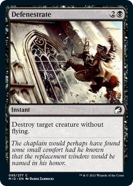 Defenestrate card from Innistrad: Midnight Hunt