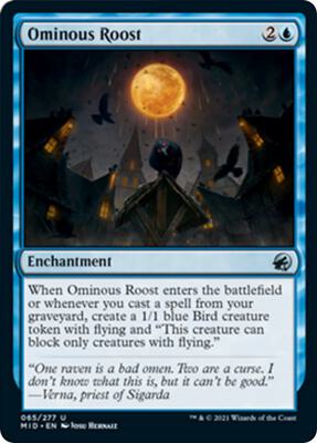 Ominous Roost card from Innistrad: Midnight Hunt