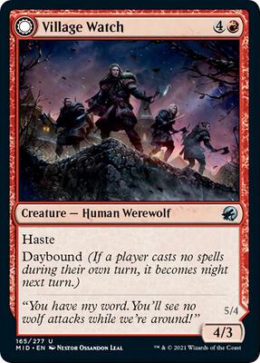 Village Watch card from Innistrad: Midnight Hunt