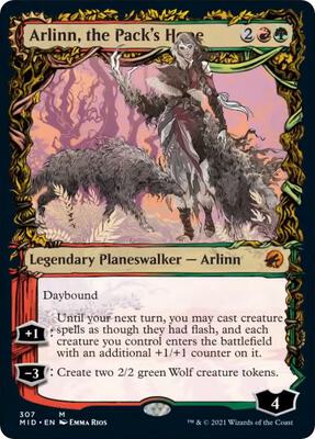 Arlinn, the Pack's Hope (Showcase) card from Innistrad: Midnight Hunt