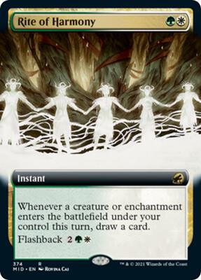 Rite of Harmony (Extended Art) card from Innistrad: Midnight Hunt