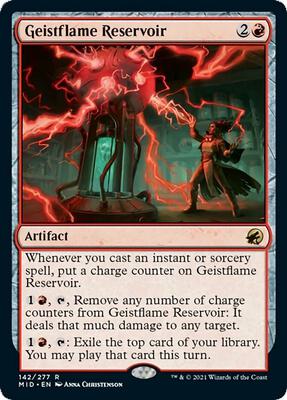 Geistflame Reservoir card from Innistrad: Midnight Hunt