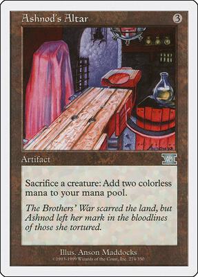 Ashnod's Altar card from Classic Sixth Edition