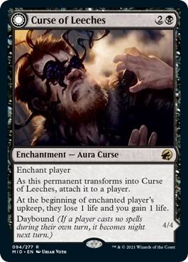 Curse of Leeches card from Innistrad: Midnight Hunt