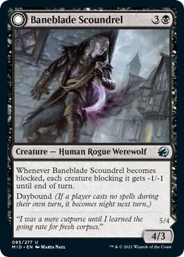 Baneblade Scoundrel card from Innistrad: Midnight Hunt