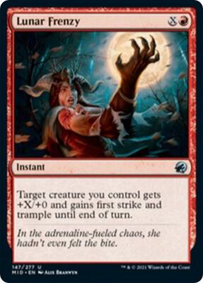 Lunar Frenzy card from Innistrad: Midnight Hunt