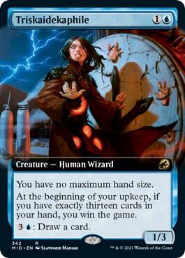 Triskaidekaphile (Extended Art) card from Innistrad: Midnight Hunt
