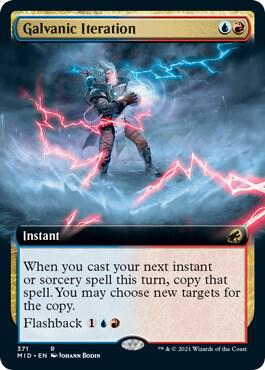 Galvanic Iteration (Extended Art) card from Innistrad: Midnight Hunt