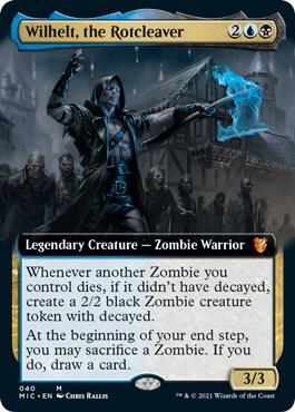 Wilhelt, the Rotcleaver (Extended Art) card from Commander: Innistrad: Midnight Hunt