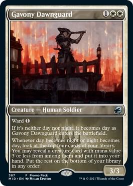 Gavony Dawnguard card from Promo Pack: Innistrad: Midnight Hunt