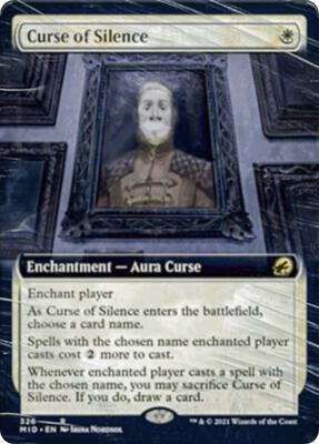 Curse of Silence (Extended Art) card from Innistrad: Midnight Hunt
