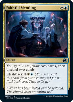 Faithful Mending card from Innistrad: Midnight Hunt