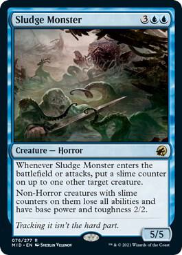 Sludge Monster card from Innistrad: Midnight Hunt