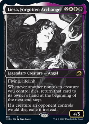 Liesa, Forgotten Archangel (Showcase) card from Innistrad: Midnight Hunt
