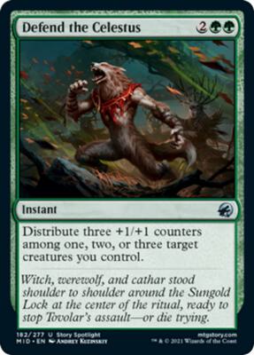 Defend the Celestus card from Innistrad: Midnight Hunt