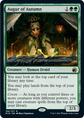 Augur of Autumn card from Innistrad: Midnight Hunt