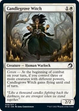 Candlegrove Witch card from Innistrad: Midnight Hunt