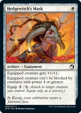 Hedgewitch's Mask card from Innistrad: Midnight Hunt