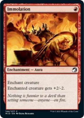Immolation card from Innistrad: Midnight Hunt