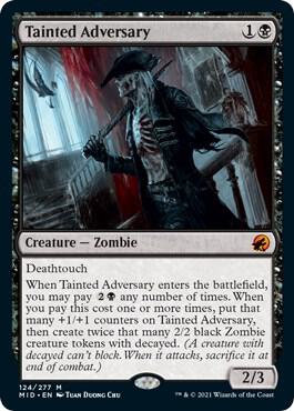 Tainted Adversary card from Innistrad: Midnight Hunt