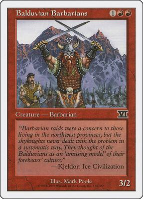 Balduvian Barbarians card from Classic Sixth Edition