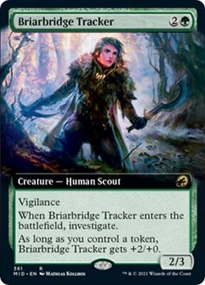 Briarbridge Tracker (Extended Art) card from Innistrad: Midnight Hunt