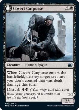 Covert Cutpurse card from Innistrad: Midnight Hunt