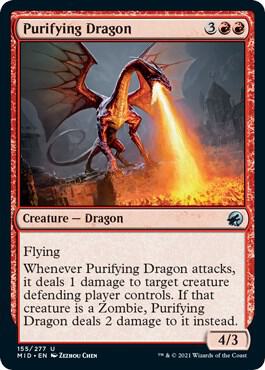 Purifying Dragon card from Innistrad: Midnight Hunt