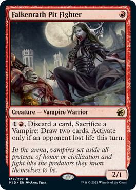 Falkenrath Pit Fighter card from Innistrad: Midnight Hunt