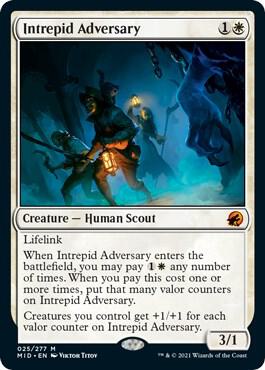 Intrepid Adversary card from Innistrad: Midnight Hunt