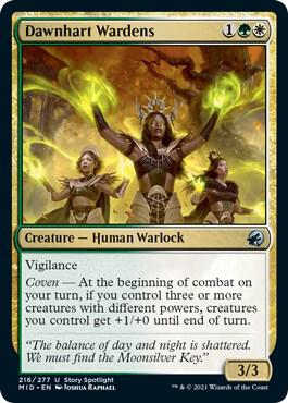 Dawnhart Wardens card from Innistrad: Midnight Hunt