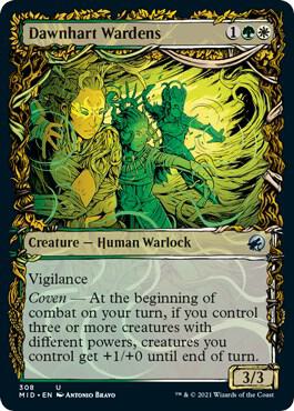 Dawnhart Wardens (Showcase) card from Innistrad: Midnight Hunt
