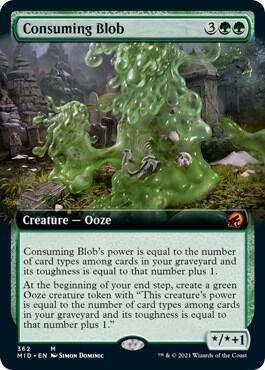 Consuming Blob (Extended Art) card from Innistrad: Midnight Hunt
