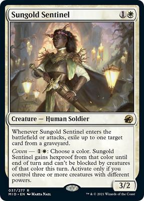 Sungold Sentinel card from Innistrad: Midnight Hunt