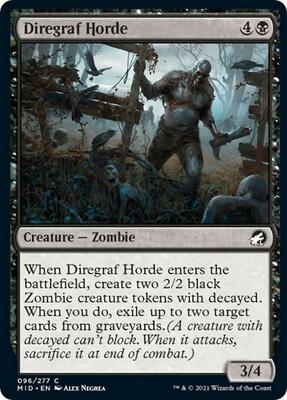 Diregraf Horde card from Innistrad: Midnight Hunt