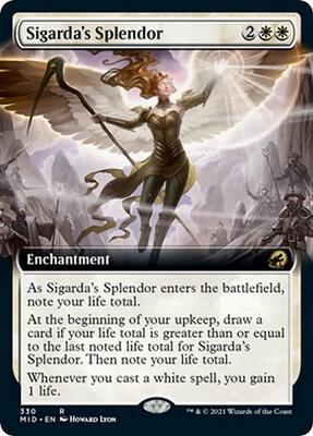 Sigarda's Splendor (Extended Art) card from Innistrad: Midnight Hunt