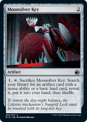Moonsilver Key card from Innistrad: Midnight Hunt