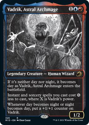 Vadrik, Astral Archmage (Showcase) card from Innistrad: Midnight Hunt